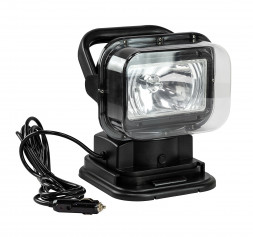 Прожектор с дистанционным управлением, черный корпус, галоген, брелок