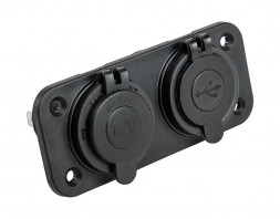 Панель с USB-разъемом 5в 2.1А и прикуривателем