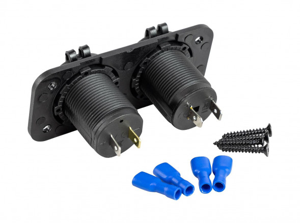 Панель с USB-разъемом 5в 2.1А и прикуривателем