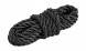 Веревка из полиэстера с огонами для крепления кранца, d6 мм, L1,5 м, цвет черный