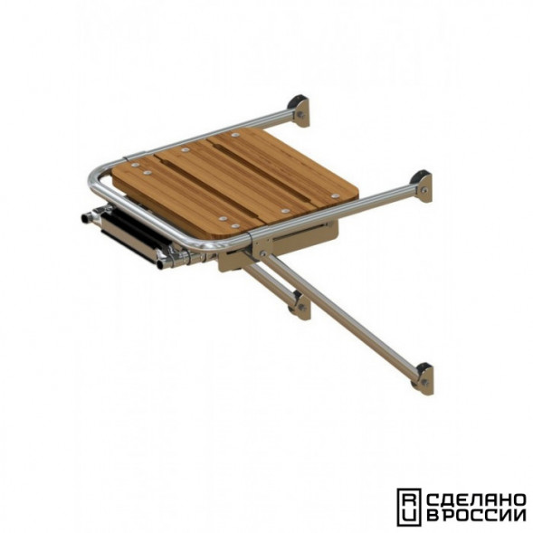 Платформа кормовая с трапом 2 ступени черные