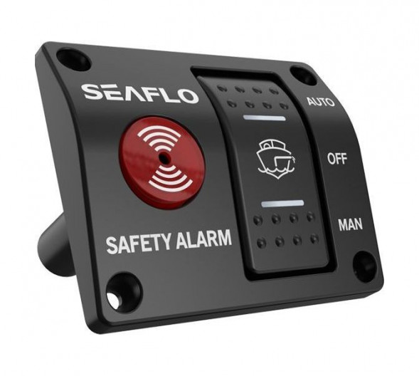 Панель управления помпой с сигнализацией наличия воды, 12 В, SeaFlo