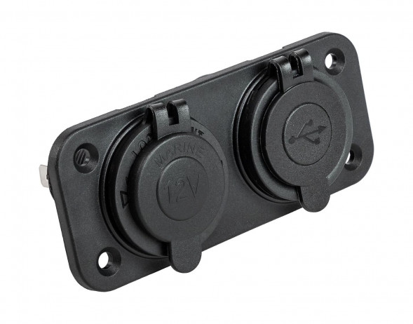 Панель с USB-разъемом 5в 2.1А и прикуривателем