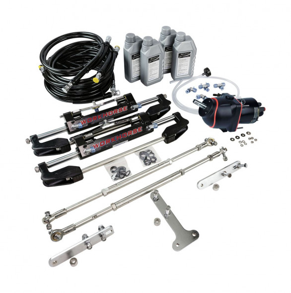 Гидравлическая система рулевого управления для 3-моторов 300 л.с (TBE-8096, 800-966 мм), Sea First