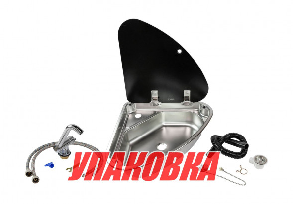 Мойка угловая правая с краном и сливом (комплект MR610RS1), Marine Rocket (упаковка из 3 шт.)