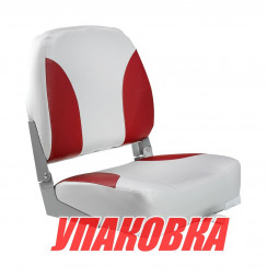 Кресло для катера (яхты) мягкое складное Classic, обивка винил, цвет серый/красный, Marine Rocket (упаковка из 10 шт.) (75102GR-MR_pkg_10)