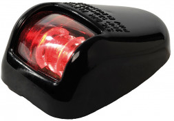 Бортовой огонь, красный, в черном корпусе