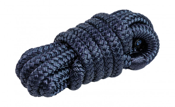 Веревка из полиэстера с огонами для крепления кранца, d6 мм, L1,5 м, цвет синий