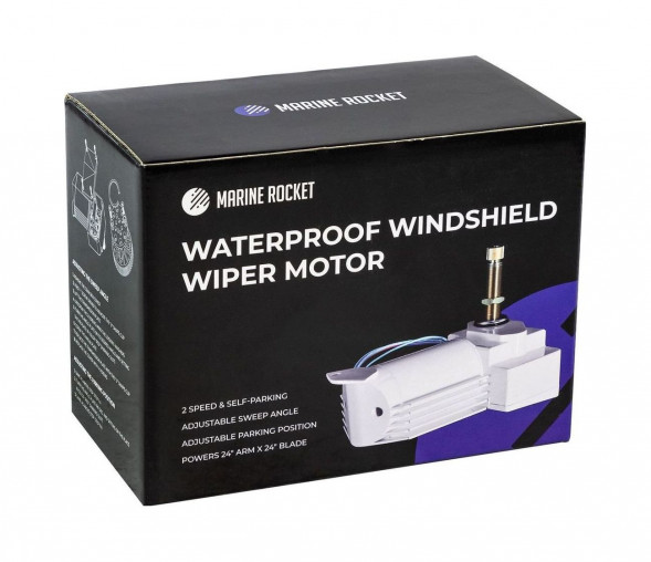 Электропривод стеклоочистителя 24 В (ось 1&quot;), Marine Rocket