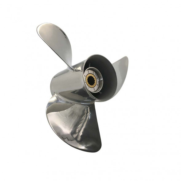 Винт гребной Skipper для Mercury 60-125HP, диаметр 13 3/4&quot; Нержавеющая сталь, лопастей - 3, шаг - 15, шлицов - 15
