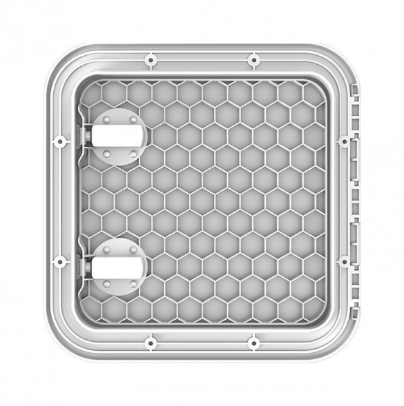 Люк смотровой белый, SeaFlo, 370 х 375 мм