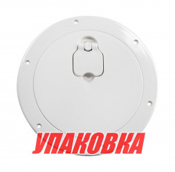 Лючок палубный 190 мм, кремовый (упаковка из 10 шт.)
