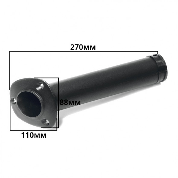 Держатель спиннинга врезной SUNFINE 44 мм, черный нейлон (Замена EASTERNER C12701)