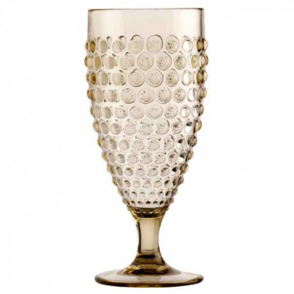 Бокалы LUX, золотистые, 8х19 см, 6 шт