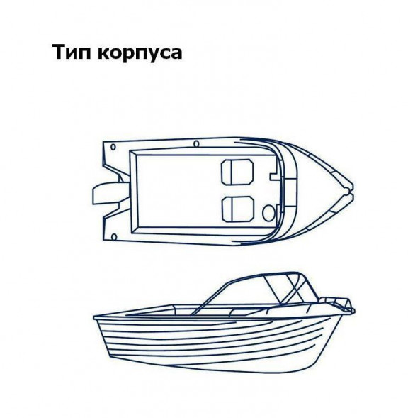 Тент транспортировочный для лодок длиной 4,3-4,5 м для лодок типа Runabout