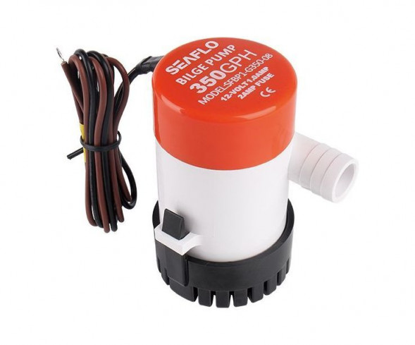 Помпа осушительная 12 В, 350GPH (1324,75 л/час), SeaFlo