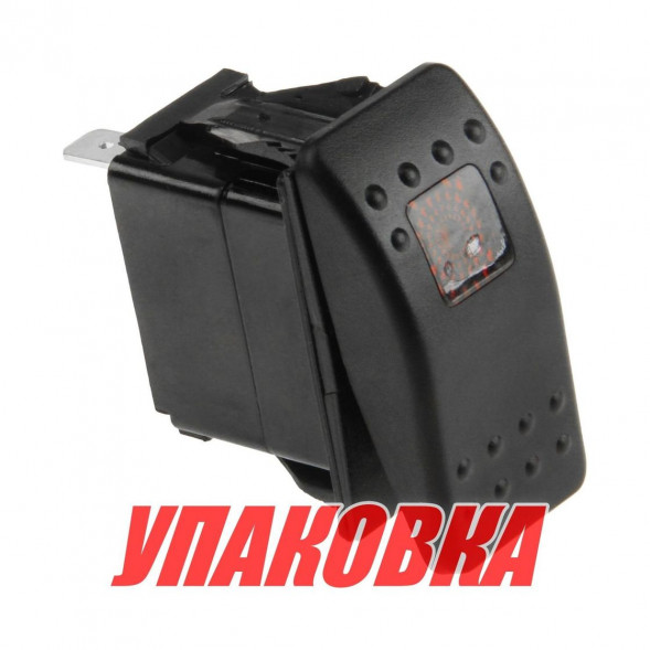 Переключатель двухпозиционный ON-OFF 12 В/20А 3Р с подсветкой (упаковка из 25 шт.)