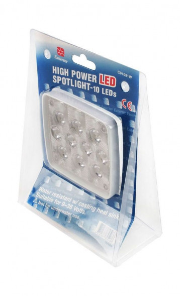 Прожектор светодиодный 10 диодов, 800 лм, 9-36 В (упаковка из 2 шт.)