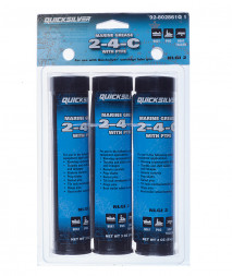 Пластичная смазка  QUICKSILVER 2-4-С с тефлоном, 3 картриджа для мал. пистолета по 85 гр.