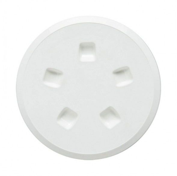 Лючок палубный 130 мм, белый (упаковка из 12 шт.)