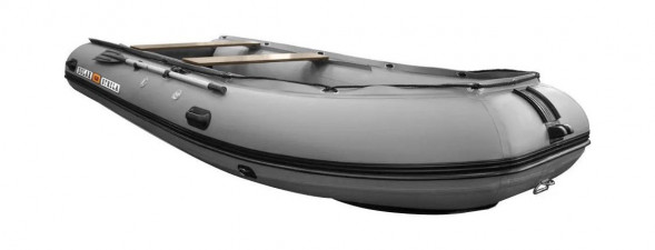 Надувная лодка ПВХ, SOLAR-420 Strela Jet tunnel, серый