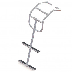 Трап дайверский для надувных лодок, 2 черных ступени (ширина 360 мм.)