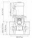 Подруливающее устройство, два винта, 3,3 кВт, 12 В, 185 мм