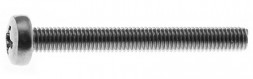 Винт с полукруглой плоской головкой, M8X80