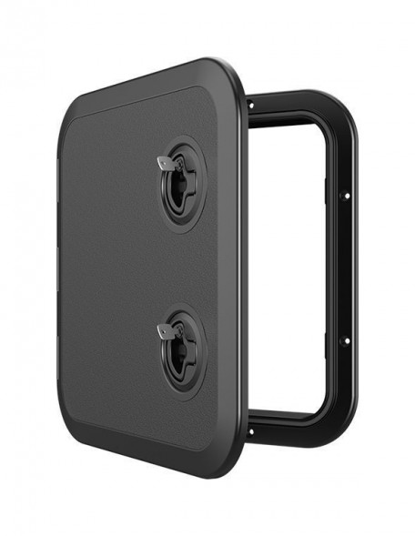 Люк смотровой черный, SeaFlo, 370 х 375 мм