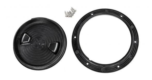 Лючок палубный 6", черный, Marine Rocket