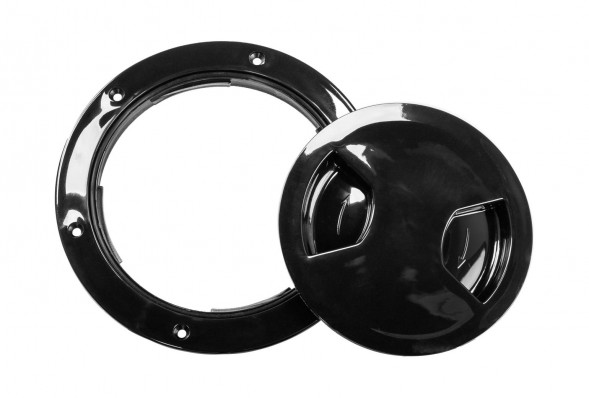 Лючок палубный 136 мм черный (упаковка из 40 шт.)