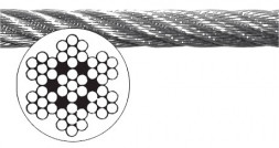 Трос нержавеющий 7х7, 4 мм