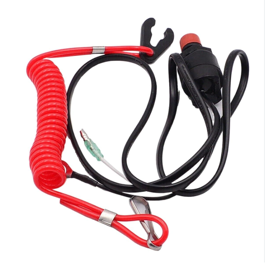 Кнопка остановки двигателя с чекой Yamaha 9.9 (65W-82575-01;6E9-82575-02) Япония