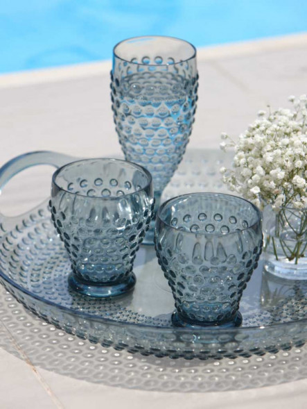 Бокалы LUX, изумрудные, 8х19 см, 6 шт