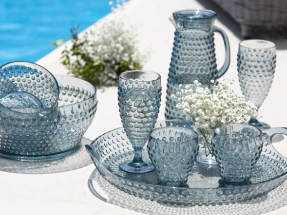 Бокалы LUX, изумрудные, 8х19 см, 6 шт