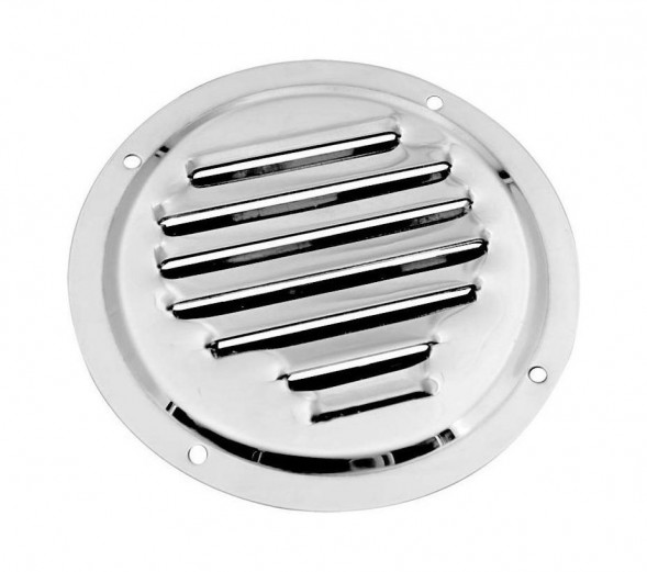 Решетка воздухозаборника круглая 102 мм, нержавеющая, Marine Rocket