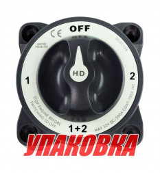 Выключатель массы "OFF-1-BOTH-2" (2 АКБ), 500 А, Marine Rocket (упаковка из 10 шт.)