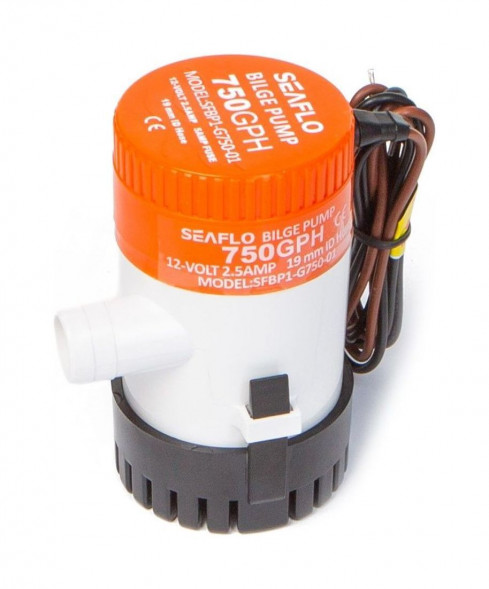 Помпа осушительная 12 В, 750GPH (2838,75 л/час), SeaFlo