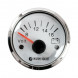 Вольтметр аналоговый 8-16 В, белый циферблат, нержавеющий ободок, д. 52 мм, Marine Rocket