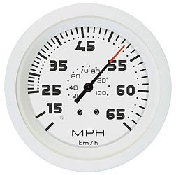Спидометр, серия «White Domed», 0-65 mph, трубка Пито и шланг (6 м) в комплекте.