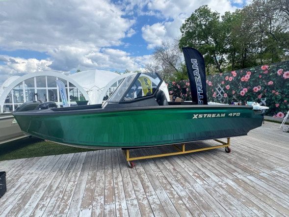 Моторная лодка, Xstream 470, изумруд c Suzuki DF60ATL