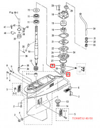 Сальник Tohatsu (3C8-60223-0) (17x33x6) (RT)