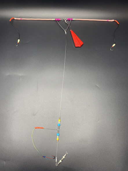 Оснастка на камбалу бабочка тохо красная