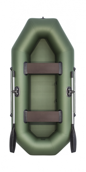 Надувная лодка ПВХ, АКВА-ОПТИМА 260, зеленый