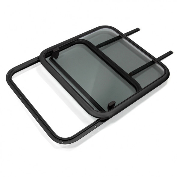 Люк палубный сдвижной Альбатрос 580х580 (черное исполнение)