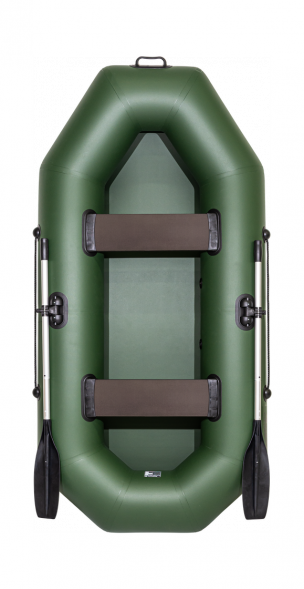 Надувная лодка ПВХ, Барс 260, зеленый