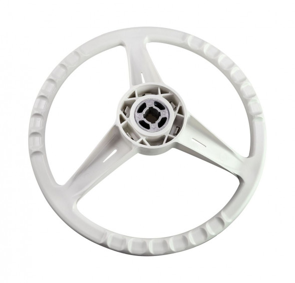 Рулевое колесо Classic белый обод и спицы д. 350 мм