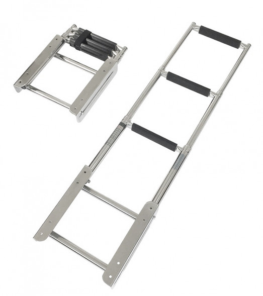 Трап телескопический с салазками &quot;Мореман&quot;, ширина 300 мм, 3 ступени, длина 405/1155 мм