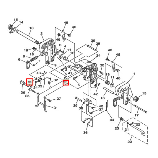 Кольцо стопорное Yamaha 9,9-30 (YUELANG)