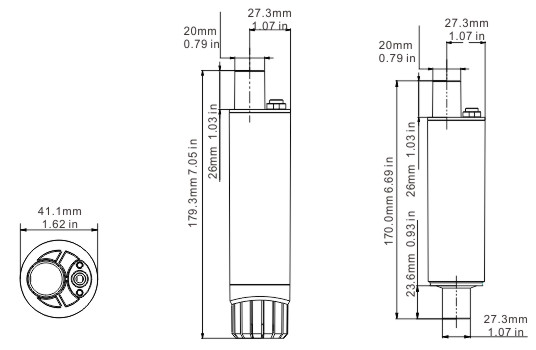 Погружной насос 500GPH 12В